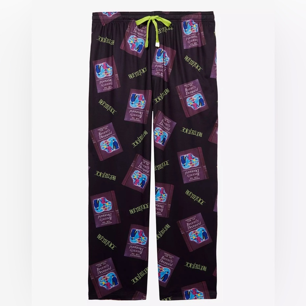 Unisex Beetlejuice Handbook for the Recently Deceased Allover Print Sleep Pants